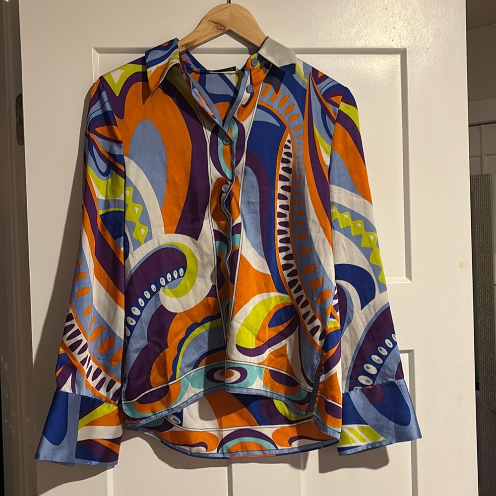 Multi color Zara button up